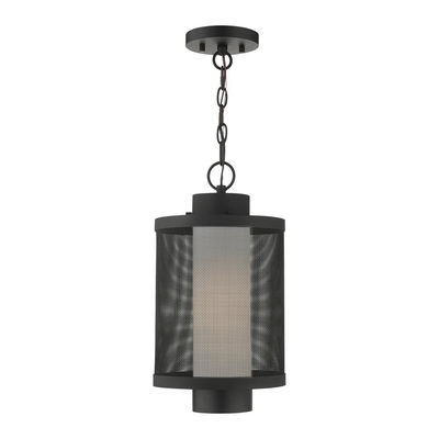 Nottingham 1 Light Textured Black Pendant 