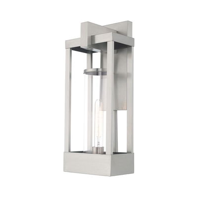 Delancey 1 Light Brushed Nickel Outdoor Wall Lantern