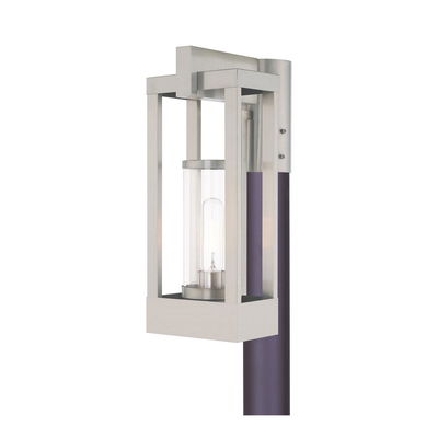 Delancey 1 Light Brushed Nickel Outdoor Post Top Lantern