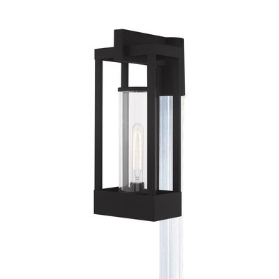 Delancey 1 Light Black Outdoor Post Top Lantern