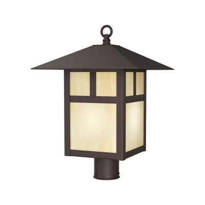 Montclair Mission 1 Light Bronze Outdoor Post Top Lantern
