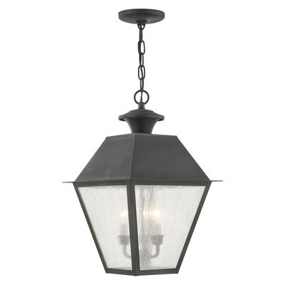 Mansfield 3 Light Charcoal Outdoor Lantern 
