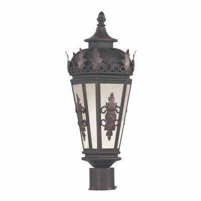 Berkshire 1 Light Bronze Outdoor Post Top Lantern