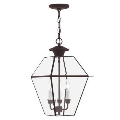 Westover 3 Light Bronze Outdoor Lantern 