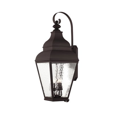 Exeter 4 Light Bronze Outdoor Wall Lantern
