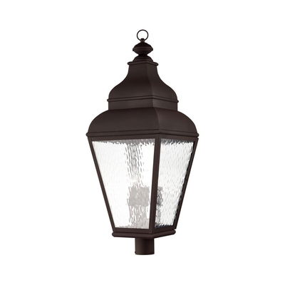 Exeter 4 Light Charcoal Outdoor Post Top Lantern