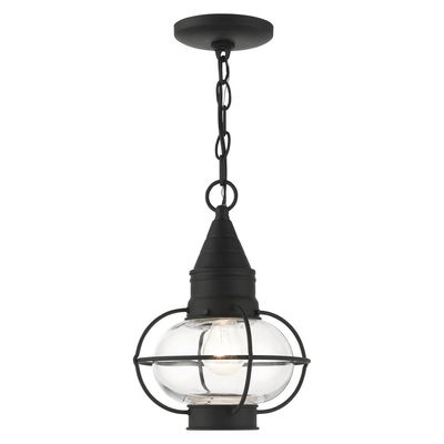 Newburyport 1 Light Black Outdoor Pendant Lantern