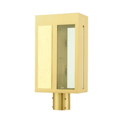 Lafayette 1 Light Satin Brass Outdoor Post Top Lantern