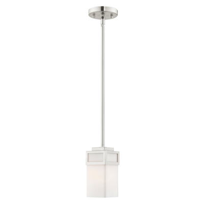 Harding 1 Light Brushed Nickel Single Pendant