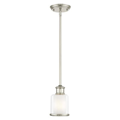 Middlebush 1 Light Polished Nickel Single Pendant