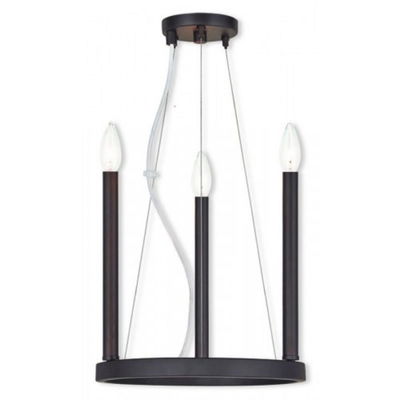 Alpine 3 Light Bronze Mini Chandelier