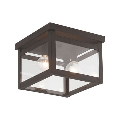 Milford 2 Light Bronze Ceiling Mount