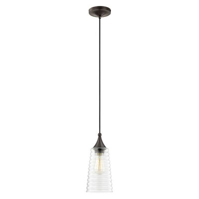 Hand Blown Art Glass Mini Pendants 1 Light English Bronze Single Pendant