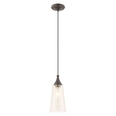 Hand Blown Art Glass Mini Pendants 1 Light English Bronze Single Pendant