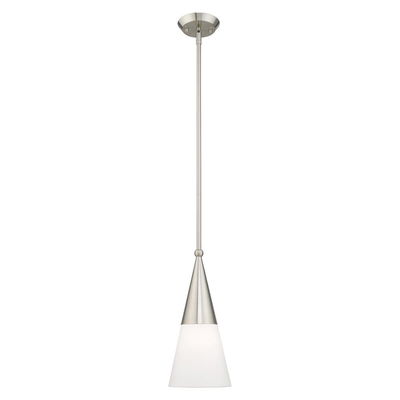 Stockholm 1 Light Brushed Nickel Single Pendant