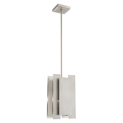 Varick 1 Light Brushed Nickel Single Pendant