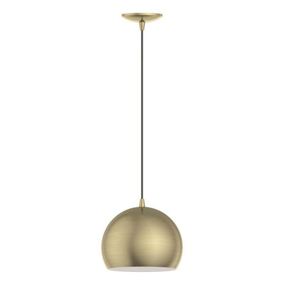 Piedmont 1 Light Antique Brass Pendant