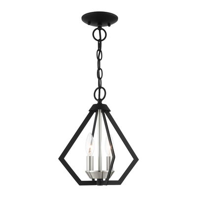 Prism 2 Light Black Chandelier