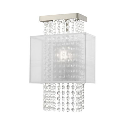 Bella Vista 1 Light Brushed Nickel ADA Wall Sconce