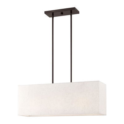 Summit 3 Light English Bronze Linear Chandelier