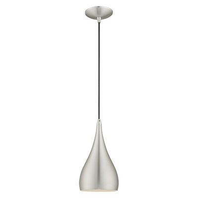 Amador 1 Light Brushed Aluminum Single Pendant