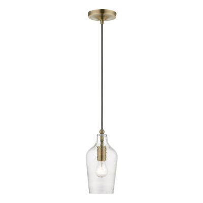 Avery 1 Light Antique Brass Mini Pendant