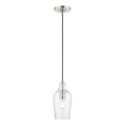 Avery 1 Light Brushed Nickel Mini Pendant