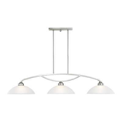 Somerset 3 Light Brushed Nickel Billiard/Island