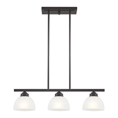 Somerset 3 Light English Bronze Linear Chandelier