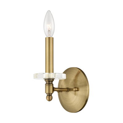 Bennington 1 Light Antique Brass Wall Sconce