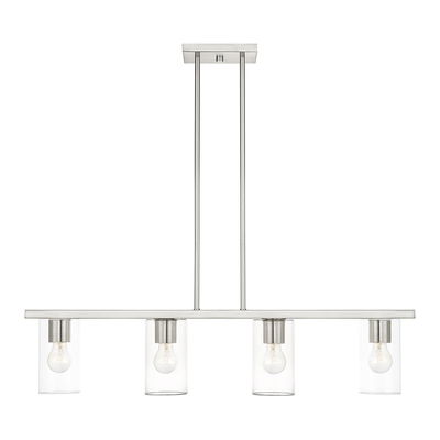 Zurich 4 Light Brushed Nickel Chandelier