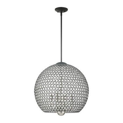 Cassandra 4 Light Black Pendant