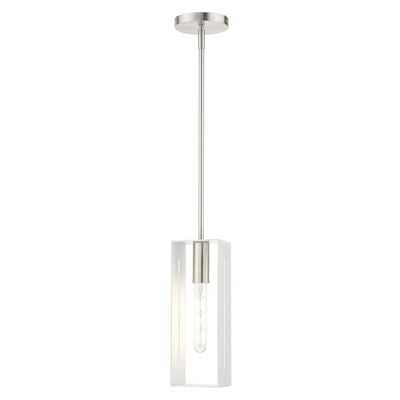 Soma 1 Light Brushed Nickel Pendant