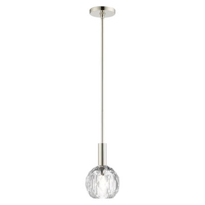 Whitfield 1 Light Polished Nickel Single Pendant