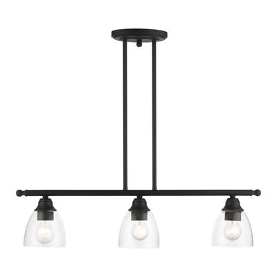Montgomery 3 Light Black Linear Chandelier