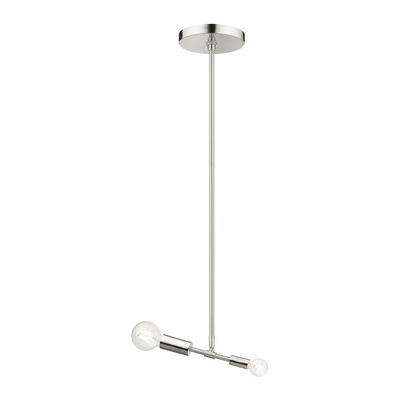 Blairwood 2 Light Brushed Nickel Pendant 