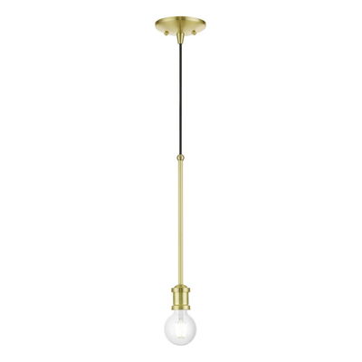 Lansdale 1 Light Satin Brass Single Pendant