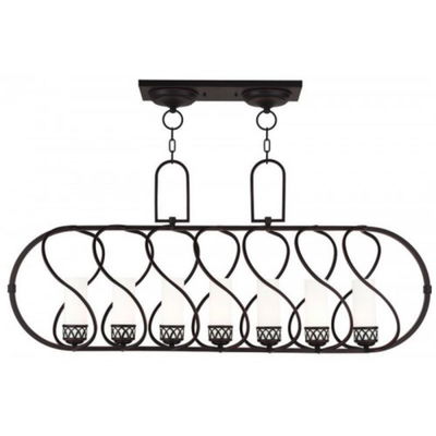 Westfield 7 Light Olde Bronze Linear Chandelier