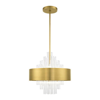 Orenburg 8 Light Natural Brass Pendant Chandelier