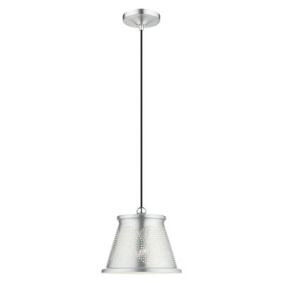 Pendants 1 Light Brushed Aluminum Single Pendant 