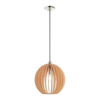 Pendants 1 Light Brushed Nickel Single Pendant