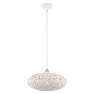 Charlton 1 Light White Pendant 