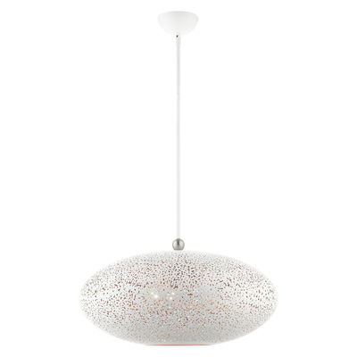 Charlton 3 Light White Pendant 
