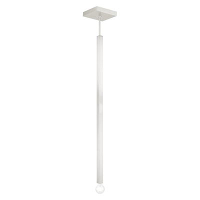 Solna 1 Light Brushed Nickel Single Pendant