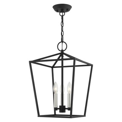 Devone 3 Light Black Convertible Lantern 