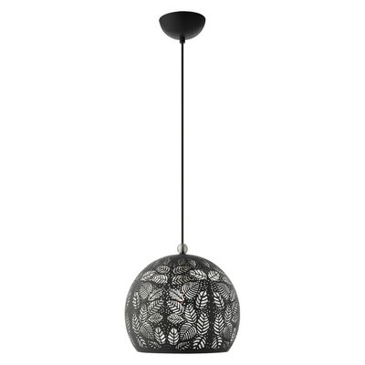 Chantilly 1 Light Black Pendant 
