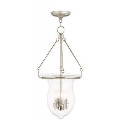 Canterbury 4 Light Polished Nickel Pendant