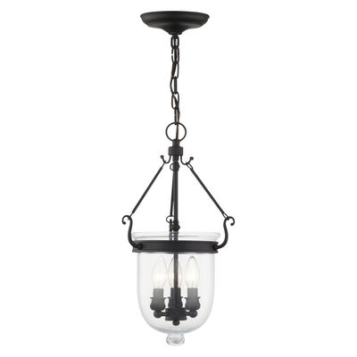 Jefferson 3 Light Black Chain Lantern 