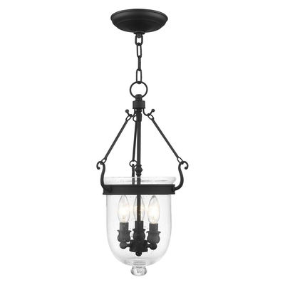 Jefferson 3 Light Black Chain Lantern 
