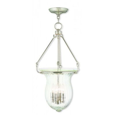 Andover 4 Light Polished Nickel Pendant